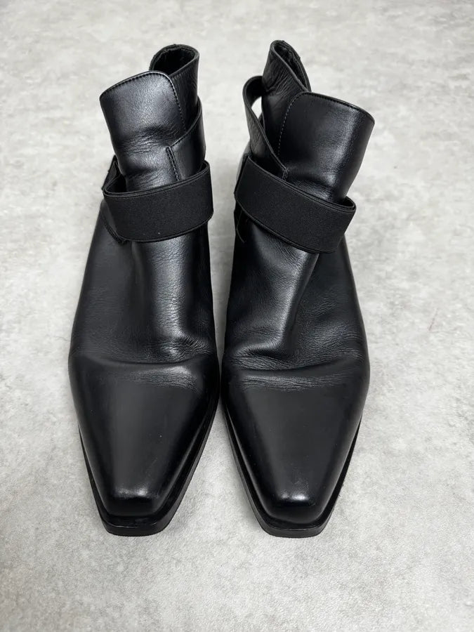 2010s Roberto Cavalli Premium Black Leather Boots NyrMIho 2