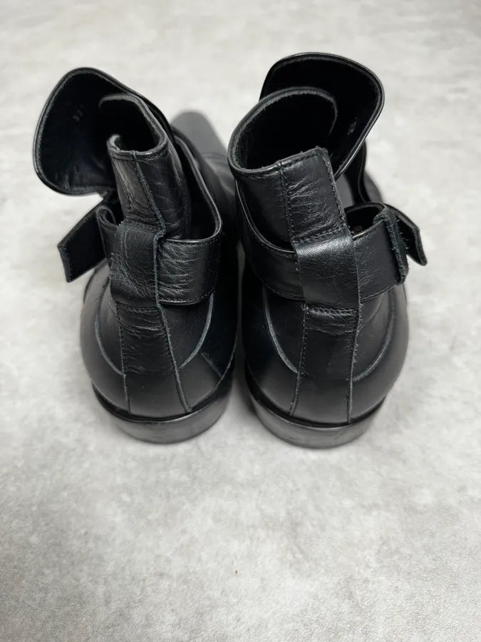 2010s Roberto Cavalli Premium Black Leather Boots NyrMIho 3