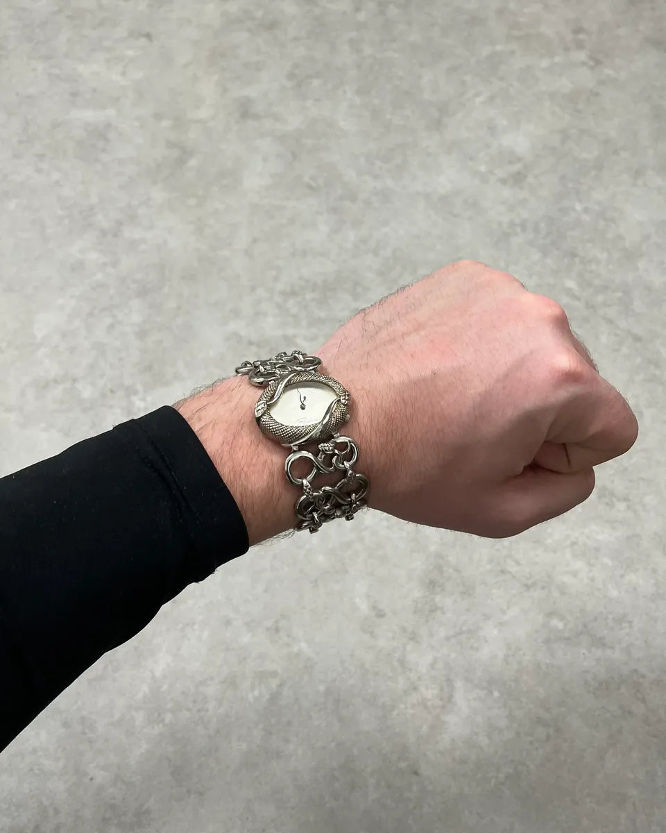 2010s Roberto Cavalli Snake Grey Avant-Garde Watch YeFEQMn 0