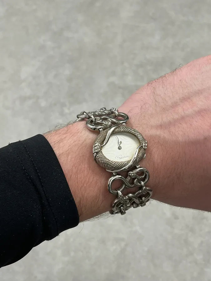 2010s Roberto Cavalli Snake Grey Avant-Garde Watch YeFEQMn 3