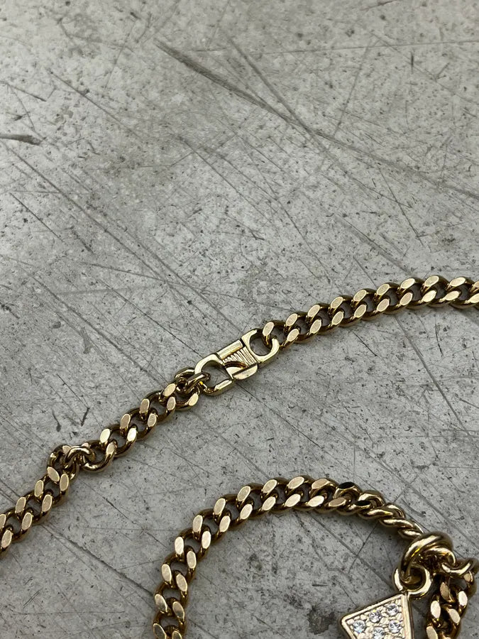 2010s Roberto Cavalli Swarowski Gun Guilded Necklace sXHnRJp 5