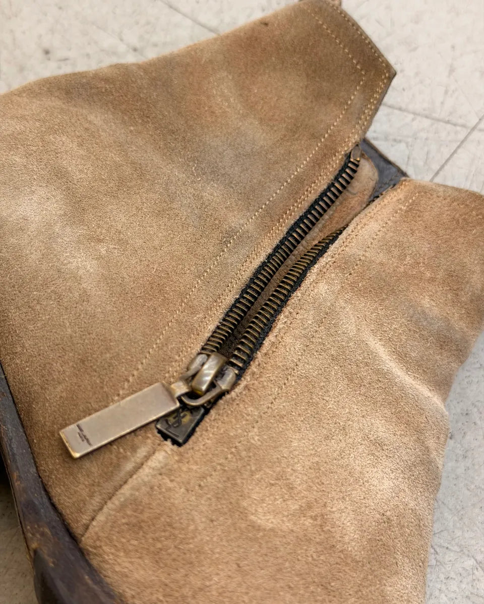 2010s Saint Laurent Beige Suede Chelsea Boots LoWUBjW 5