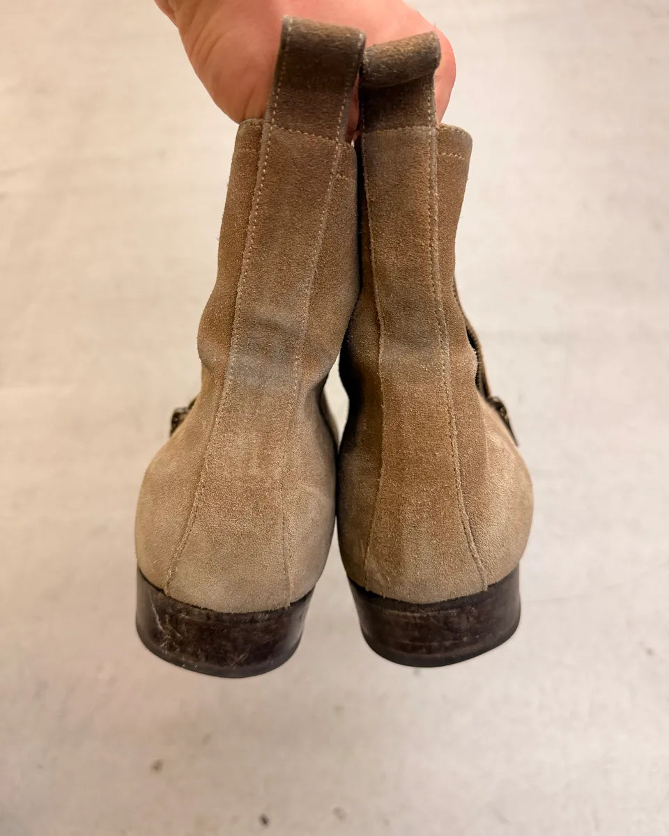 2010s Saint Laurent Beige Suede Chelsea Boots LoWUBjW 7