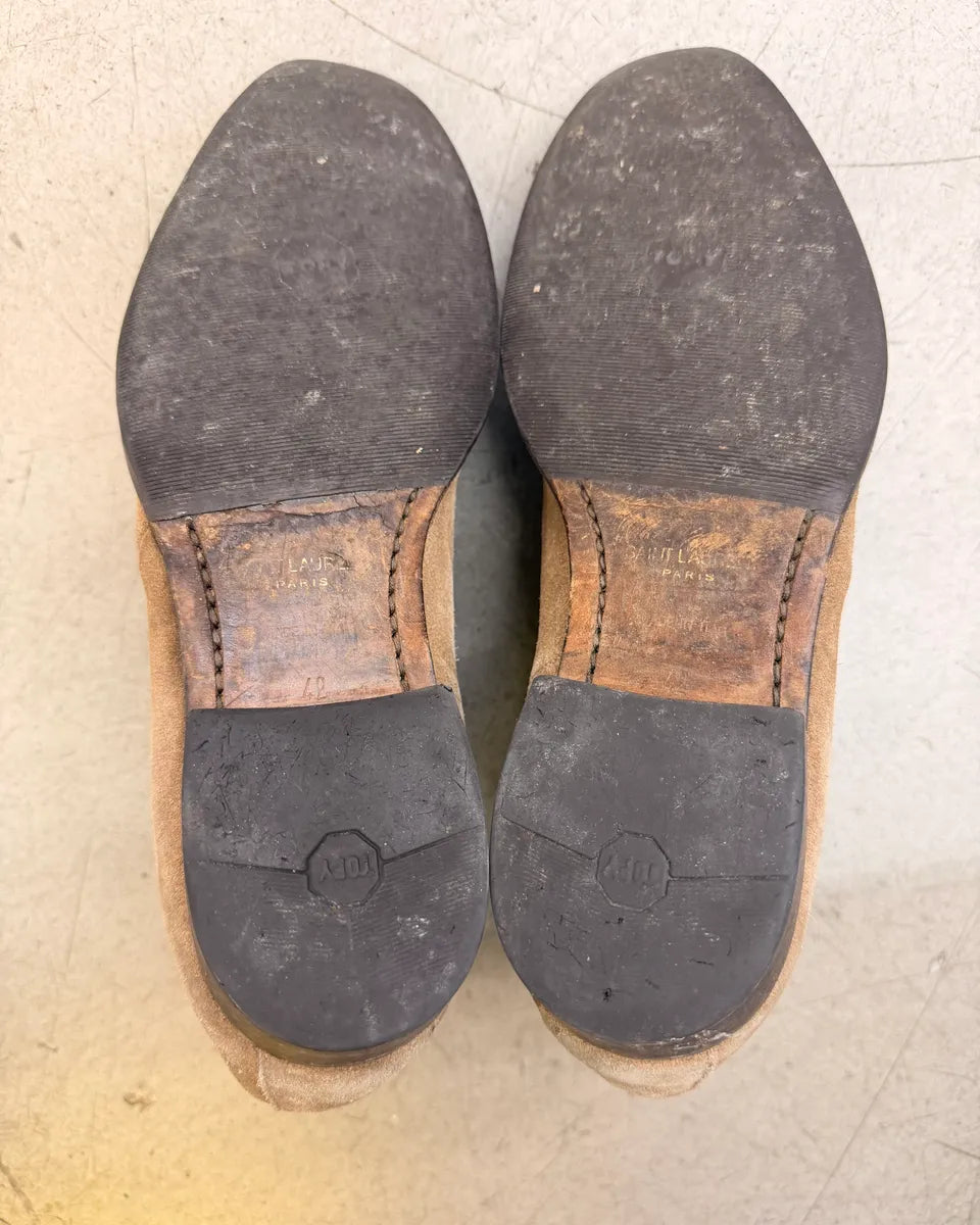 2010s Saint Laurent Beige Suede Chelsea Boots LoWUBjW 8