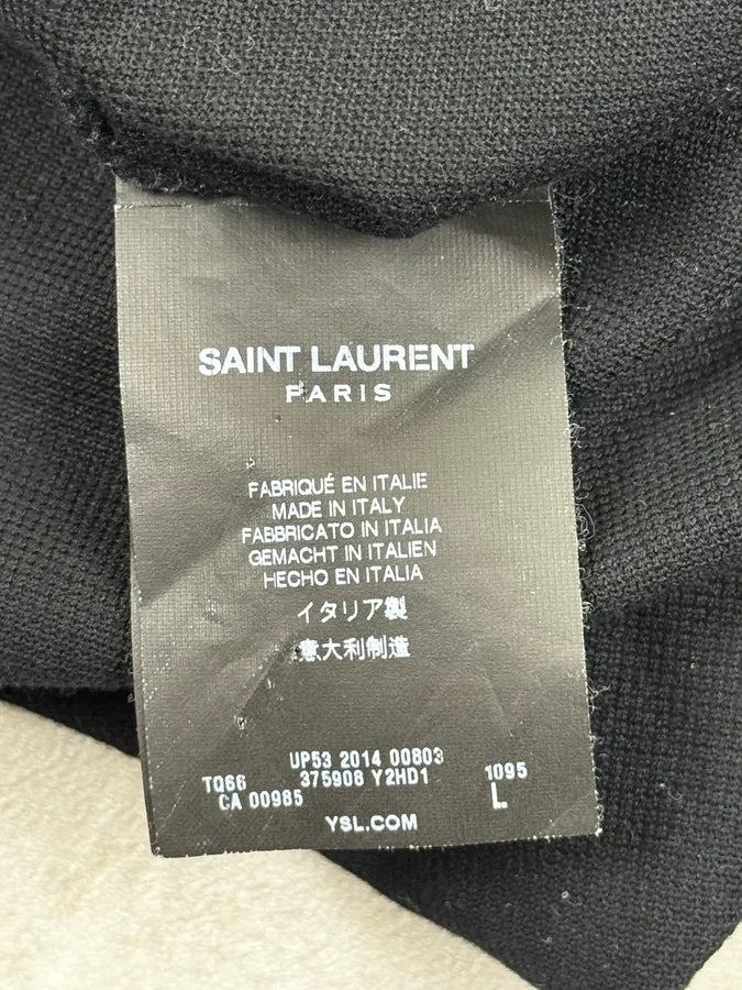 SS2014 Saint Laurent Black & White Bias Polo by Hedi Slimane wmqNHCB 10