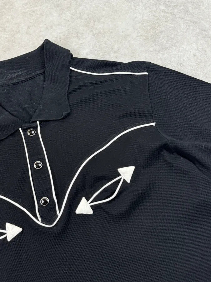 SS2014 Saint Laurent Black & White Bias Polo by Hedi Slimane wmqNHCB 8
