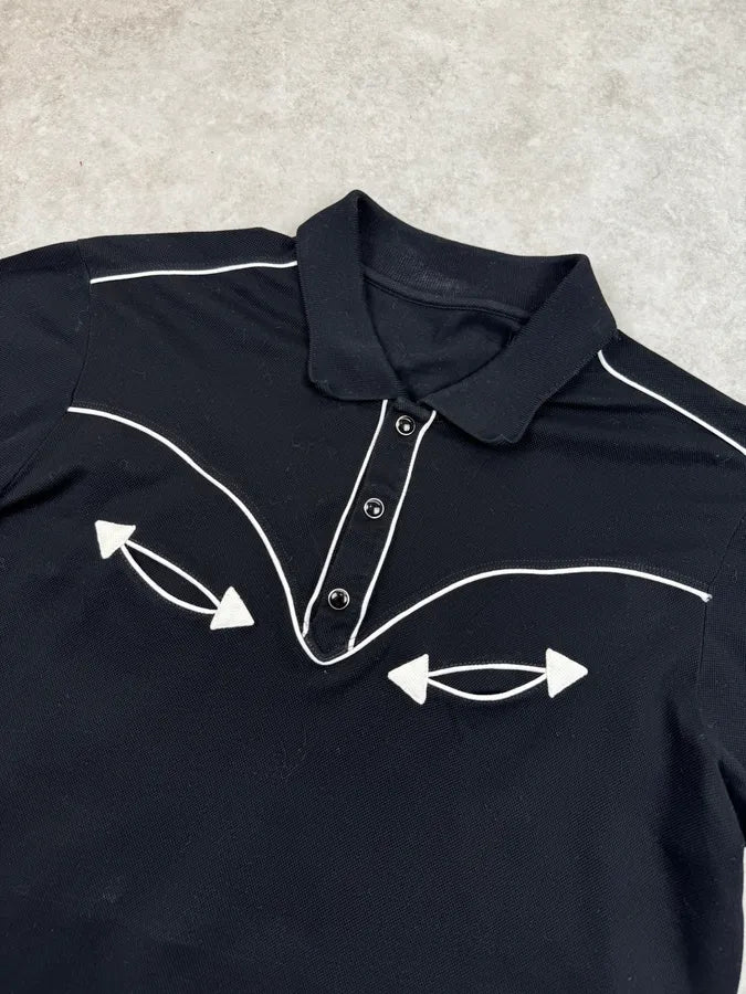 SS2014 Saint Laurent Black & White Bias Polo by Hedi Slimane wmqNHCB 6