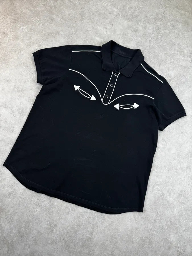 SS2014 Saint Laurent Black & White Bias Polo by Hedi Slimane wmqNHCB 4