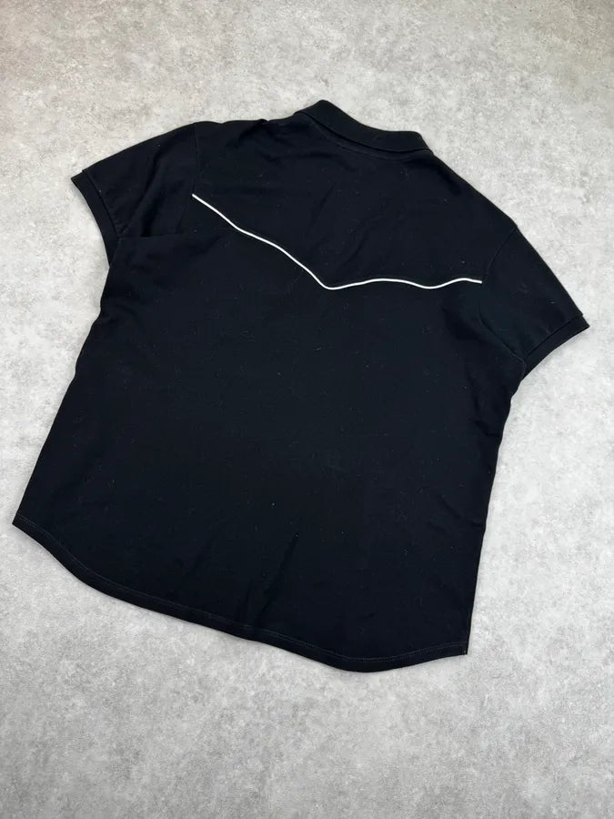 SS2014 Saint Laurent Black & White Bias Polo by Hedi Slimane wmqNHCB 5