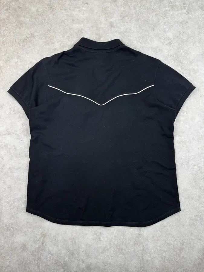 SS2014 Saint Laurent Black & White Bias Polo by Hedi Slimane wmqNHCB 1