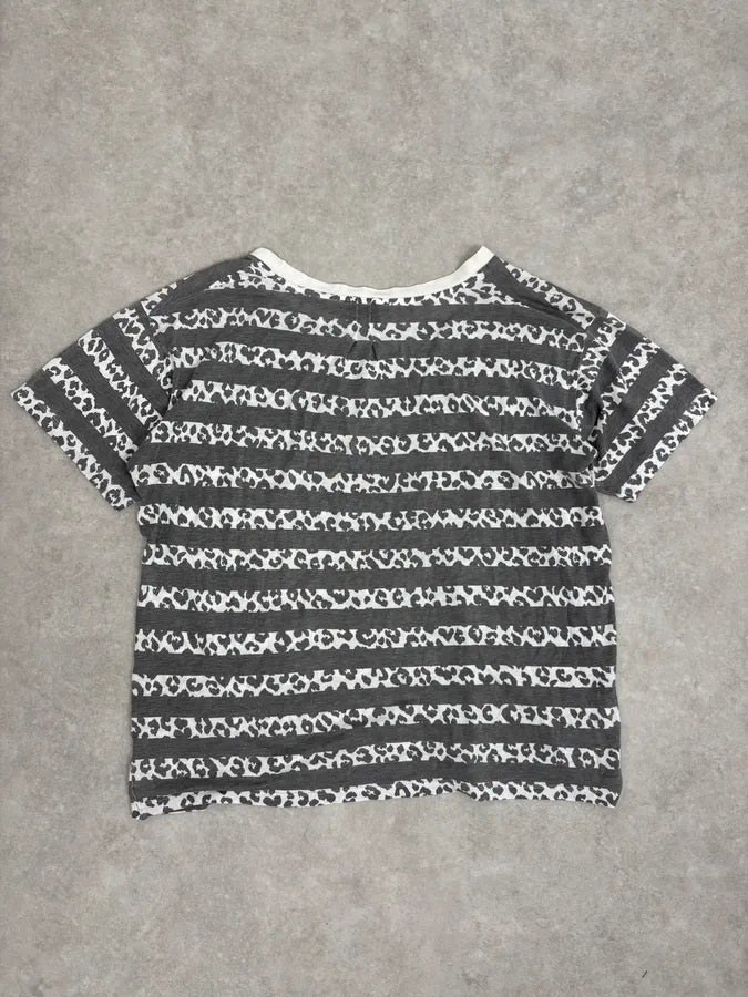 2010s Saint Laurent Black & White Leopard Striped T-Shirt by Hedi Slimane zxOXqjQ 5