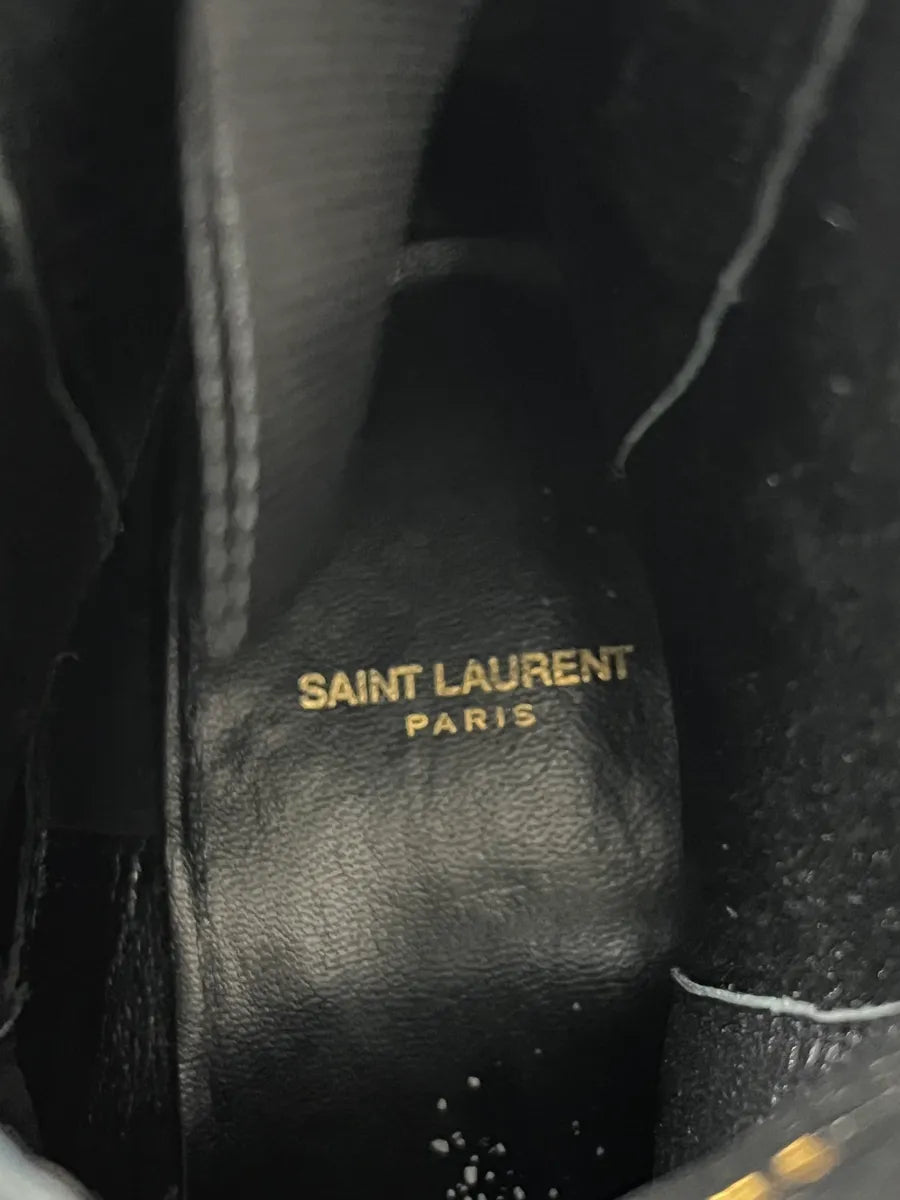 2010s Saint Laurent Black Crocodile Effect Leather Boots zNsDDpa 9