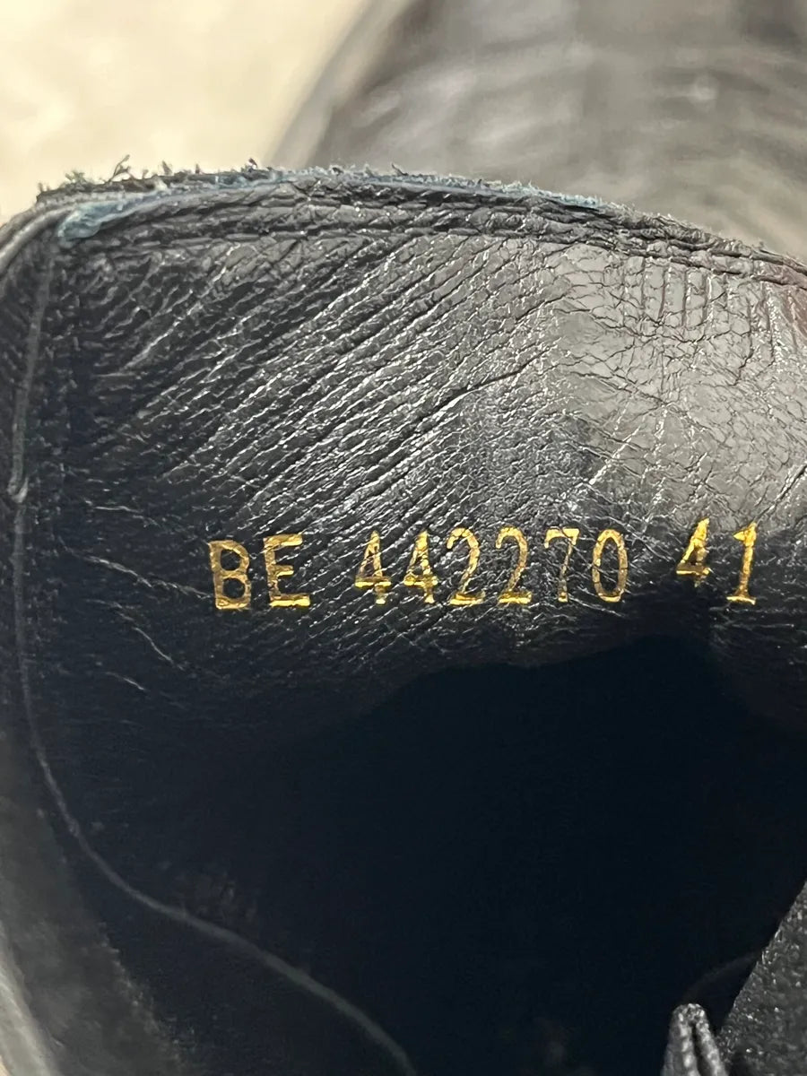 2010s Saint Laurent Black Crocodile Effect Leather Boots zNsDDpa 10