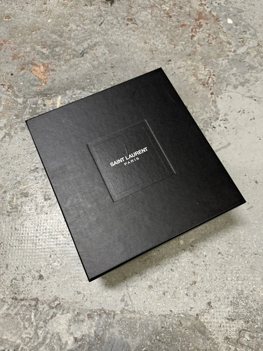 2010s Saint Laurent Black Leather Buckle Rocker Boots RSSBpUd 12