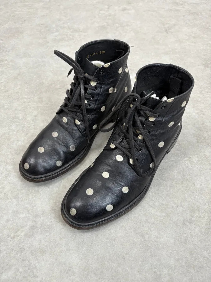 2010s Saint Laurent Black Leather Pointed Boots HYdPllX 2