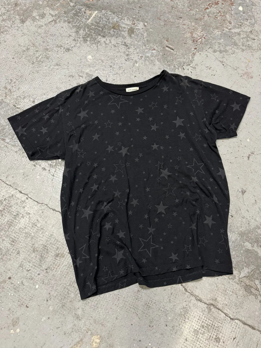 2010s Saint Laurent Black Stars Dreamer T-Shirt hmbdgXe 4
