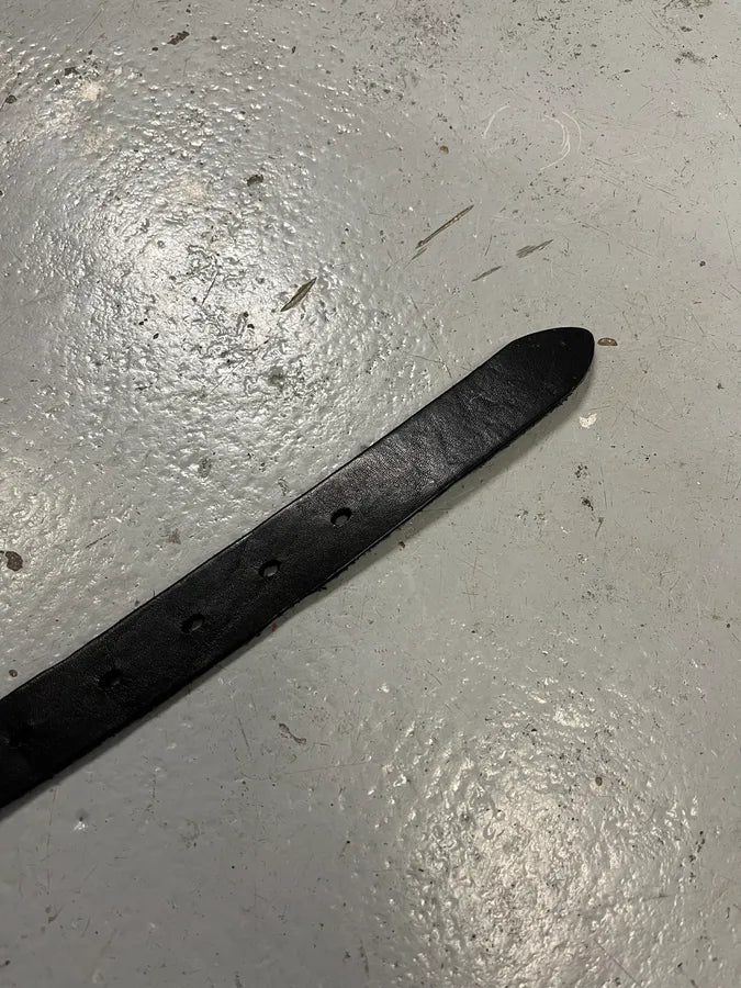 2010s Saint Laurent Embellished Buckle Black Leather Belt VLulKqb 7