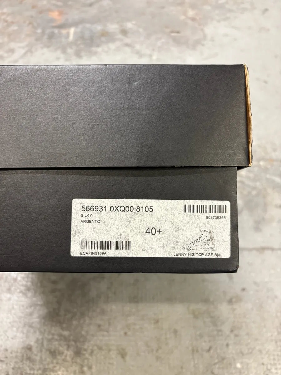 2010s Saint Laurent Lenny Silver Grey High Sneakers XxCLaNS 10