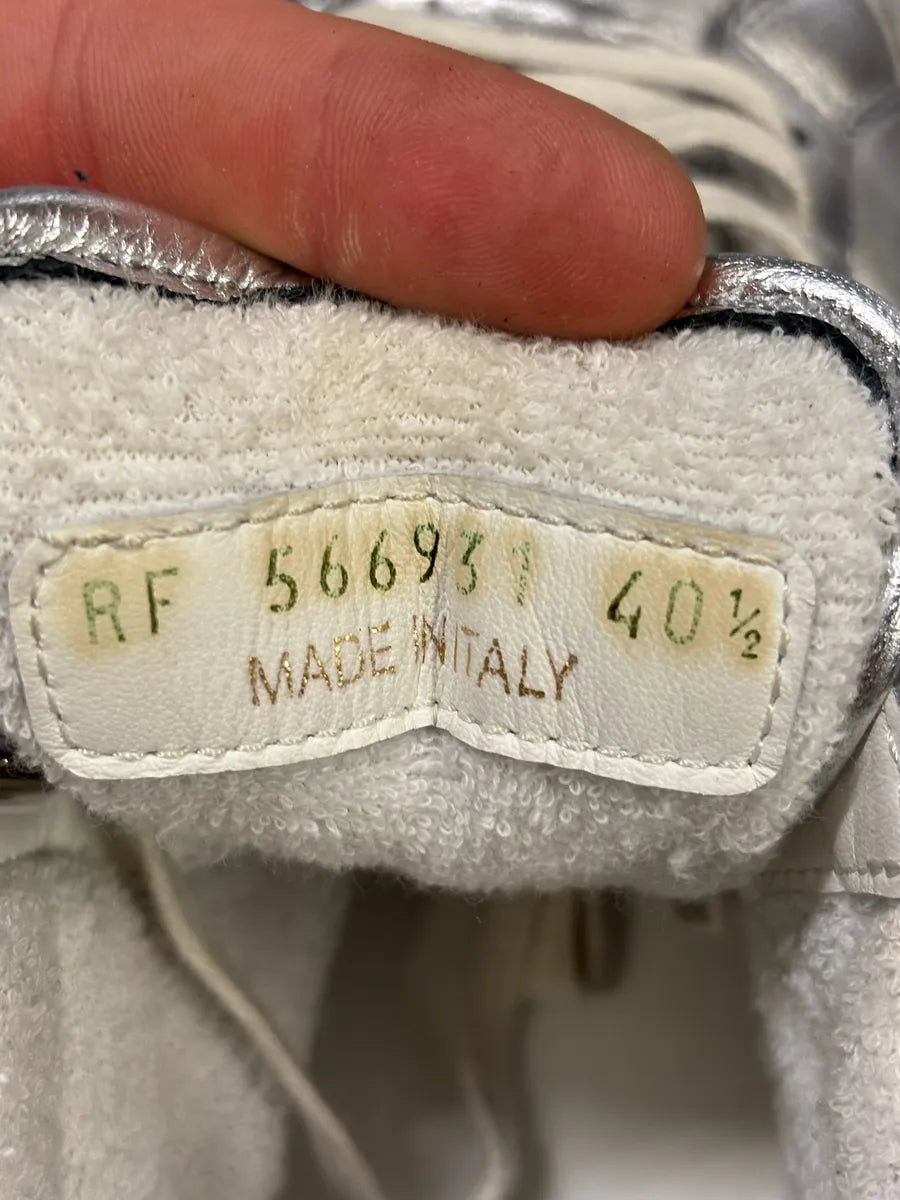 2010s Saint Laurent Lenny Silver Grey High Sneakers XxCLaNS 8