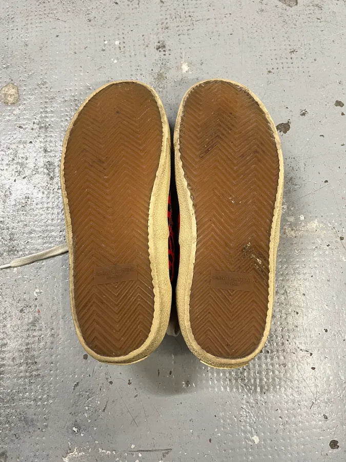 2010s Saint Laurent Red Leopard Low Sneakers ROYgMHE 7