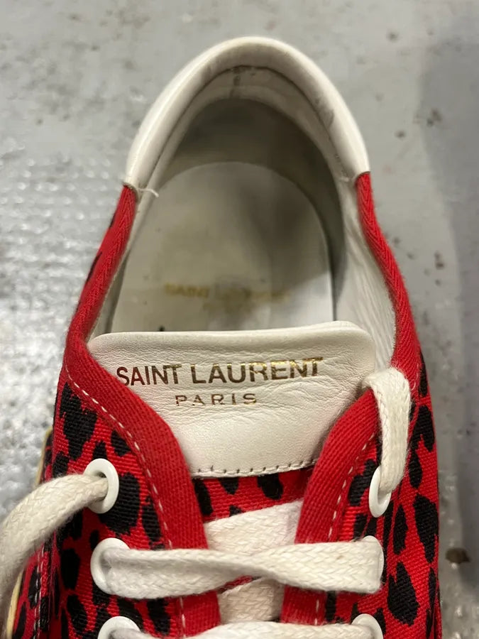 2010s Saint Laurent Red Leopard Low Sneakers ROYgMHE 6