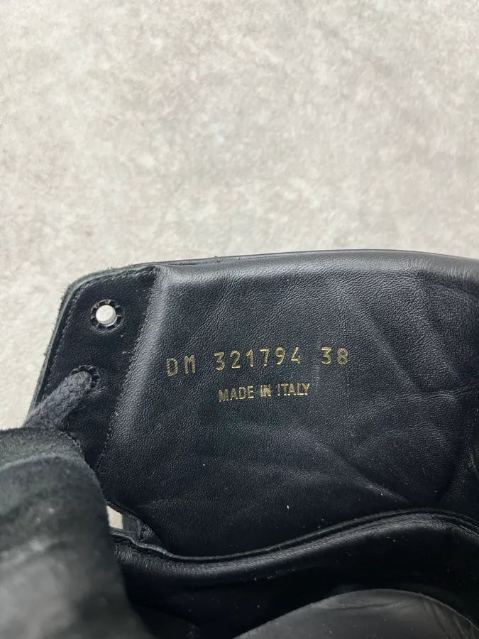 2010s Saint Laurent Studded Black Leather High Sneakers wTbMdrp 6