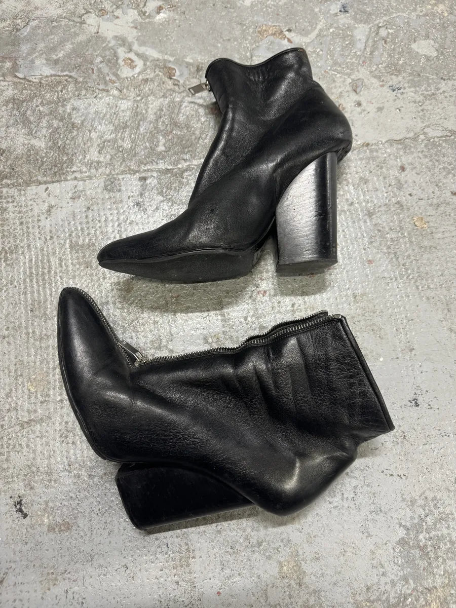 2010s Saint Laurent Ultra Zip Black Leather Boots woLfwXJ 5