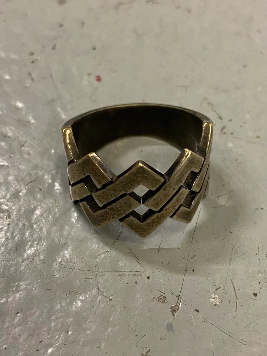 2010s Saint Laurent Woven Stainless Steel Ring QXKqUdc 0