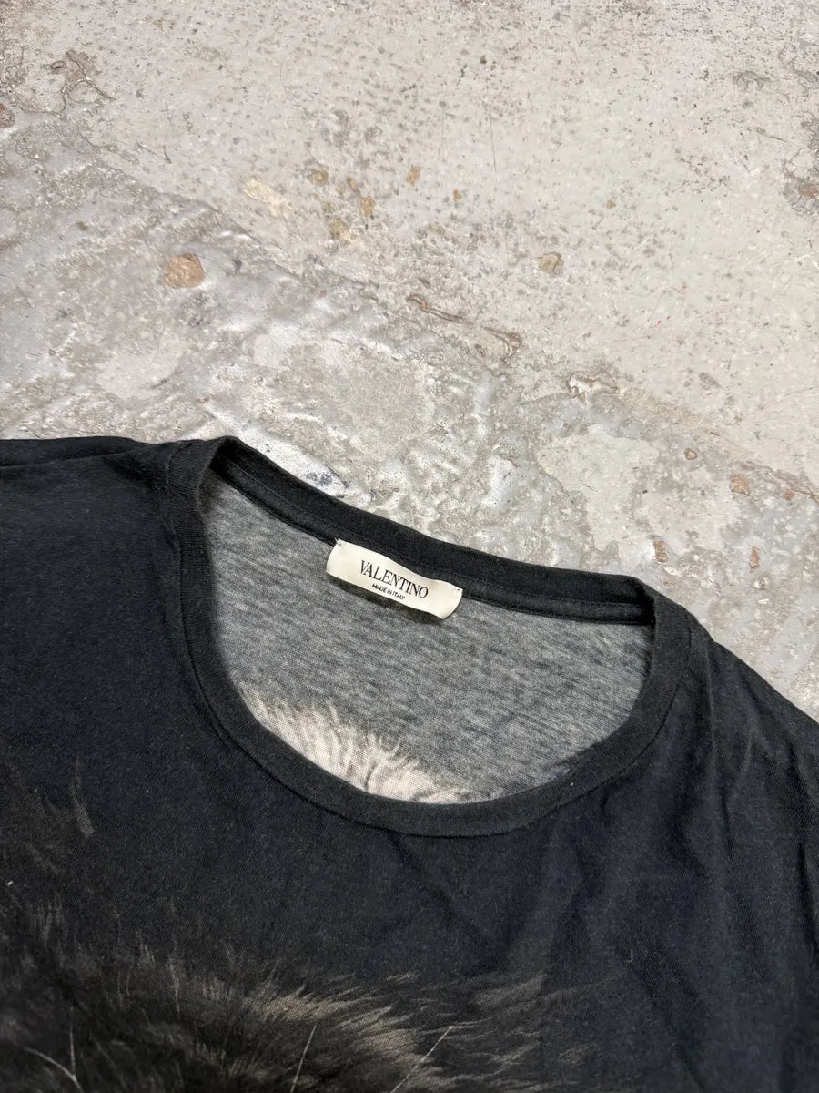 2010s Valentino Wolf Black Contemporary T-Shirt MGqmBYx 2