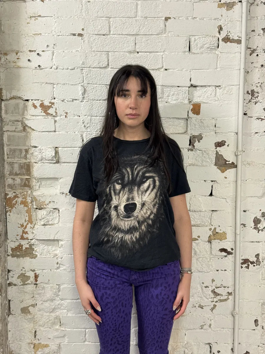 2010s Valentino Wolf Black Contemporary T-Shirt MGqmBYx 3