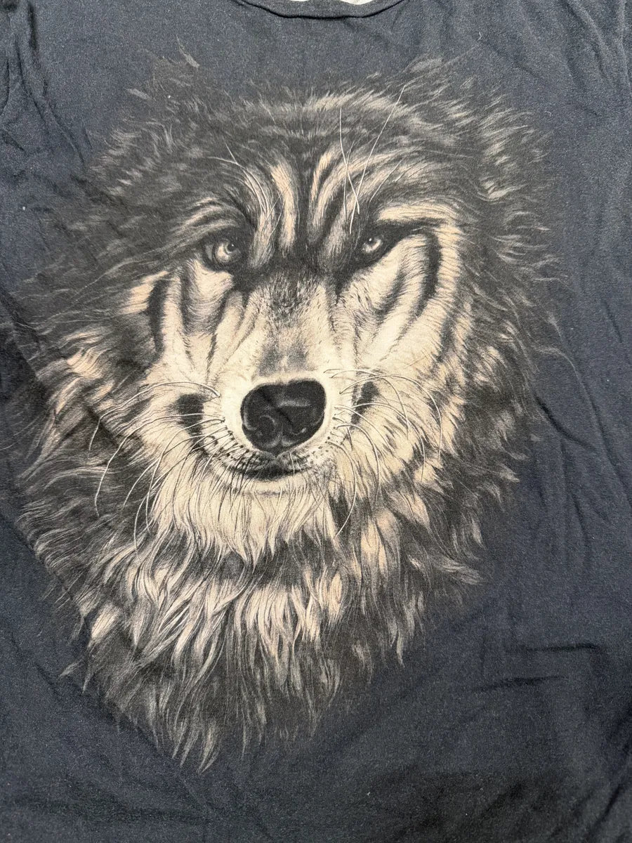 2010s Valentino Wolf Black Contemporary T-Shirt MGqmBYx 5