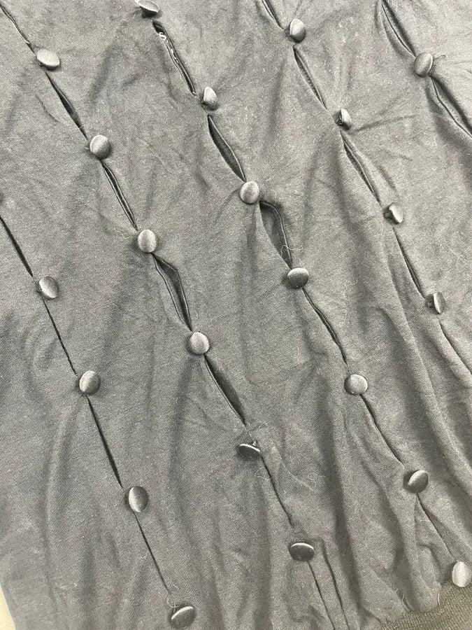2010s Versace Black Cotton Beaded Top SKAVvGt 5