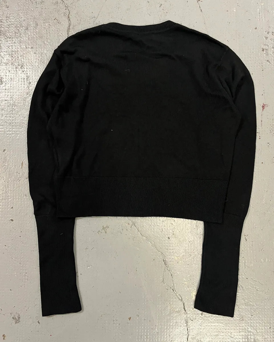 2010s Versace Black Star Embroidered Cardigan XavkspQ 6