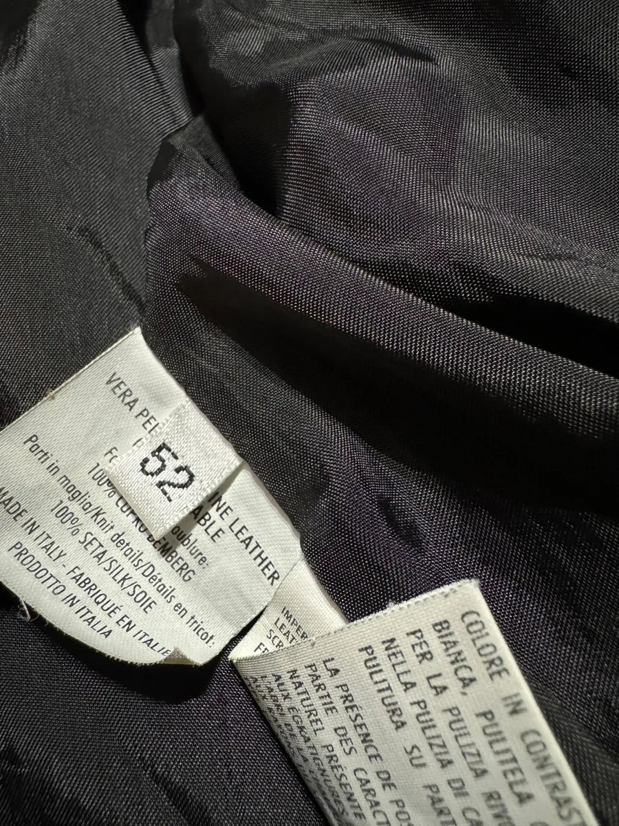 2010s Yves Saint Laurent Black Snakeskin Python Avant-Garde Leather Jacket BJeyKBi 6