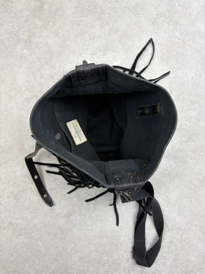 2010s Ralph Lauren Black Studded Fringe Shoulder Bag WdgOYeJ 6