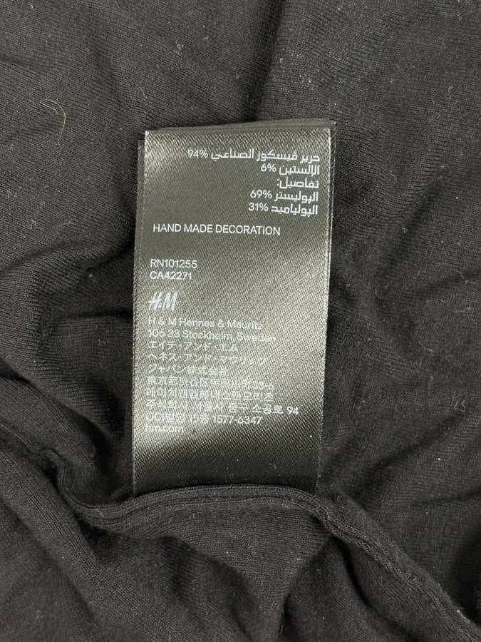 2015 Balmain H&M Black Gold-Stud Tank Top GsBOFPT 12