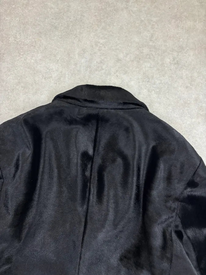 AW2011 Prada Black Pony Hair Leather Blazer Jacket PcIifOt 5