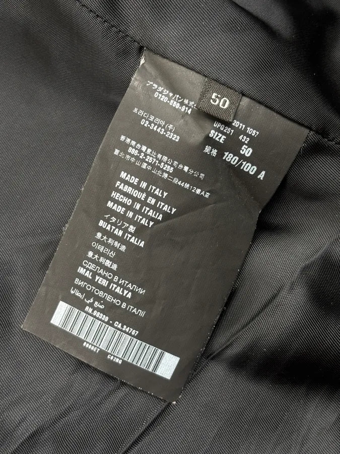 AW2011 Prada Black Pony Hair Leather Blazer Jacket PcIifOt 10