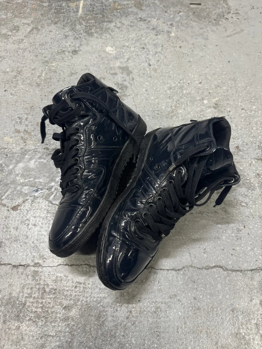 2012 Dior Satin Dark High Leather Shoes by Kris Van Assche aMeHtMY 3