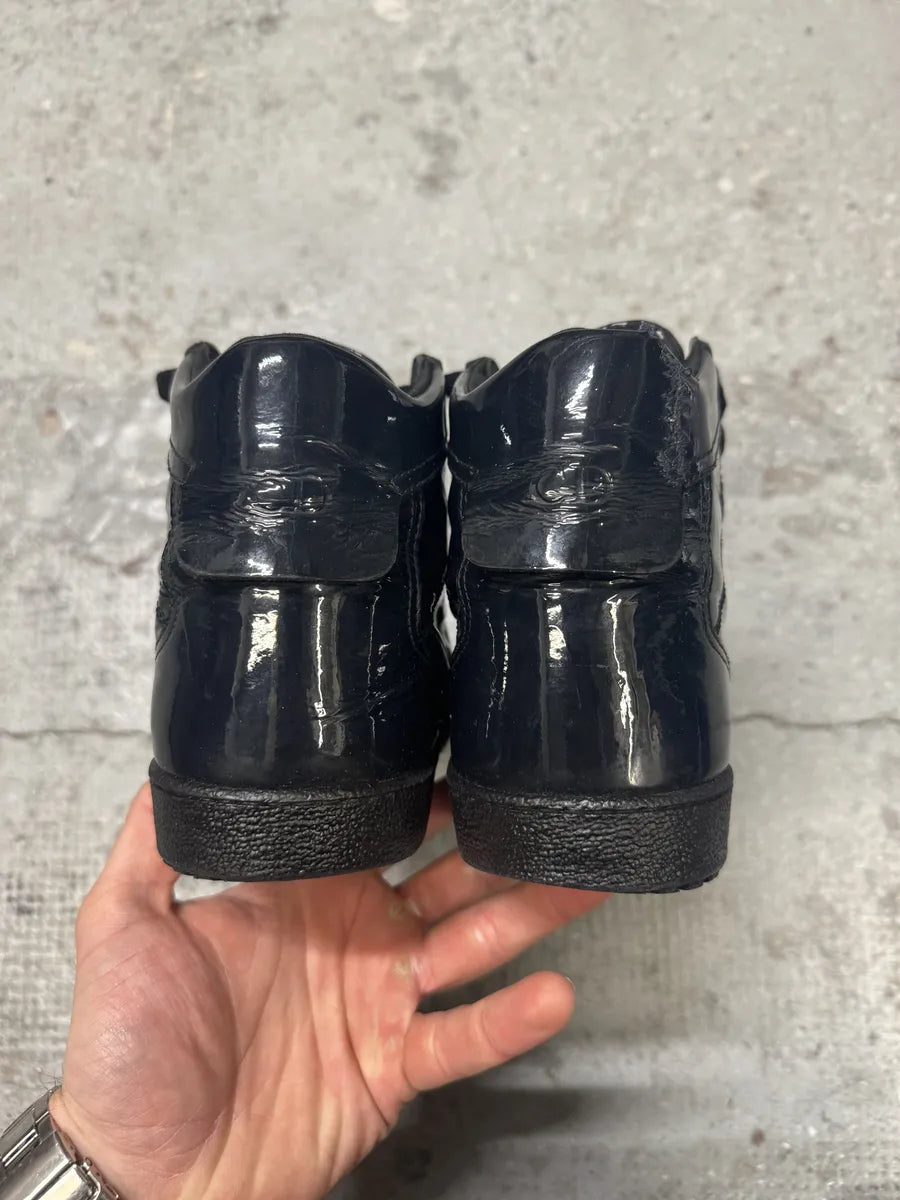 2012 Dior Satin Dark High Leather Shoes by Kris Van Assche aMeHtMY 5