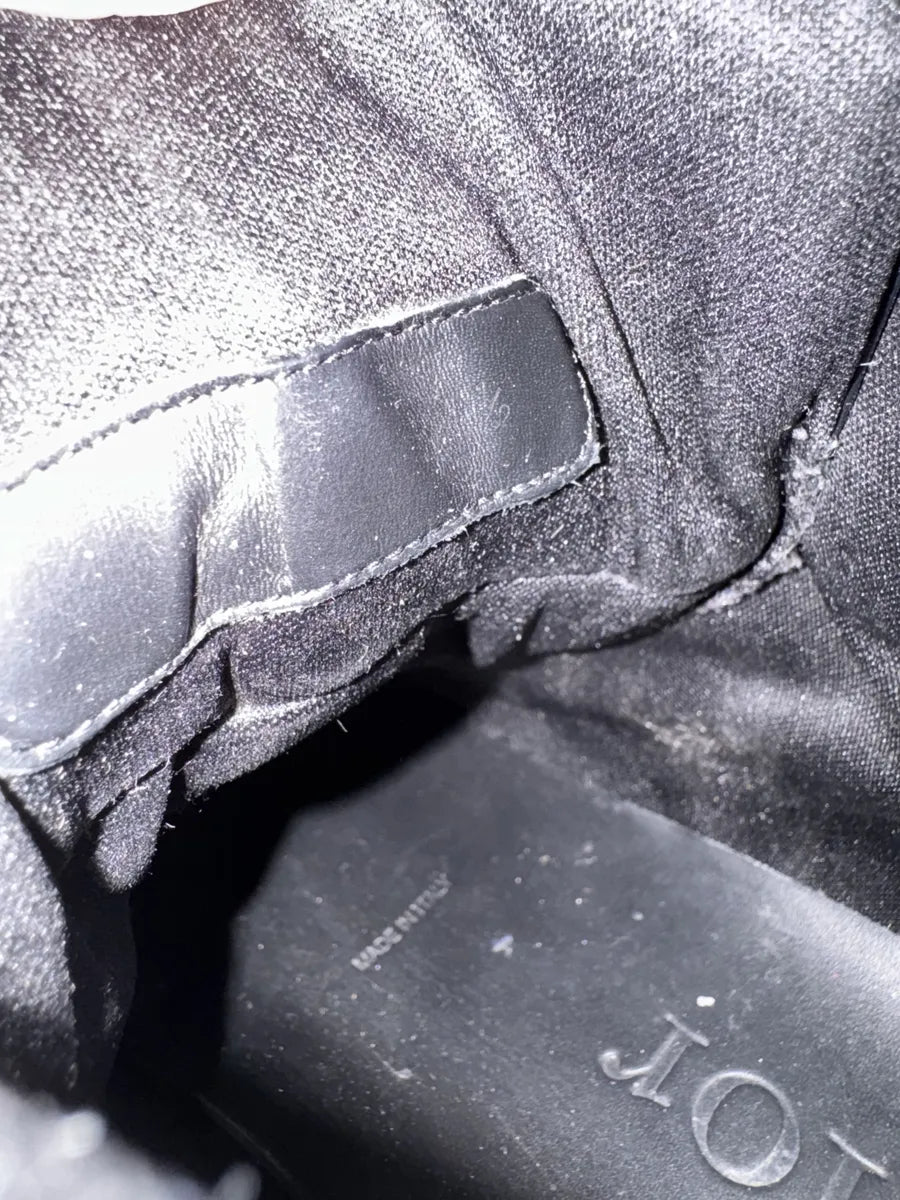 2012 Dior Satin Dark High Leather Shoes by Kris Van Assche aMeHtMY 7