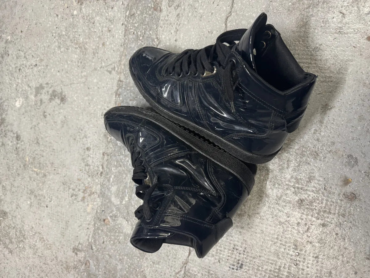 2012 Dior Satin Dark High Leather Shoes by Kris Van Assche aMeHtMY 8