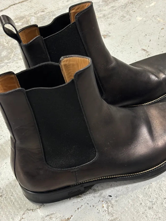 AW2012 Gucci Black Leather Chelsea Boots guQoUSW 6