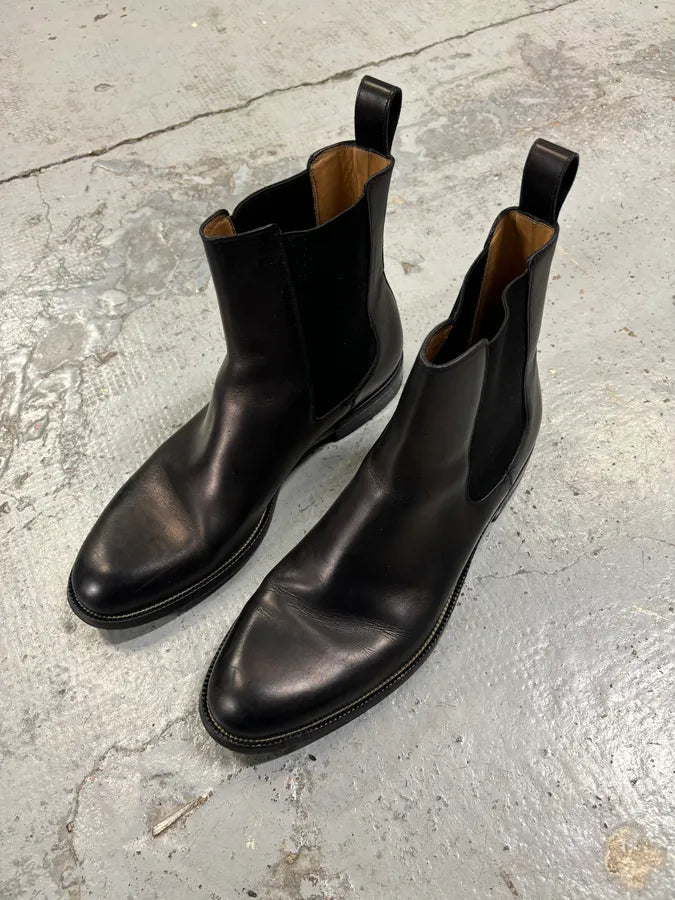 AW2012 Gucci Black Leather Chelsea Boots guQoUSW 2
