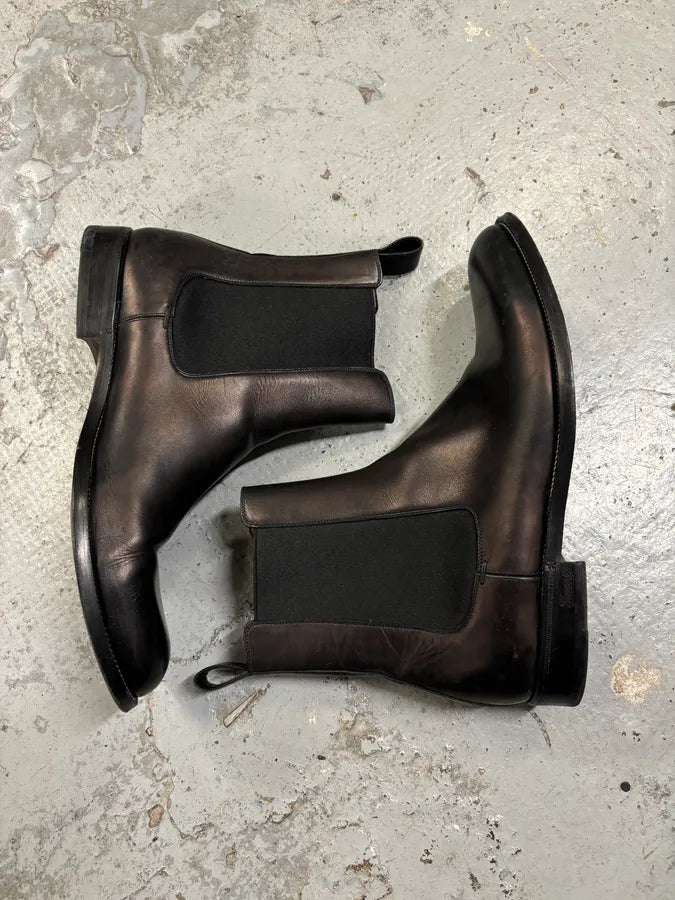 AW2012 Gucci Black Leather Chelsea Boots guQoUSW 5