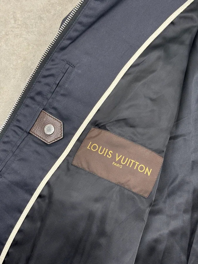AW2012 Louis Vuitton Navy Patchwork Flag Jacket   GJpqUMS 10