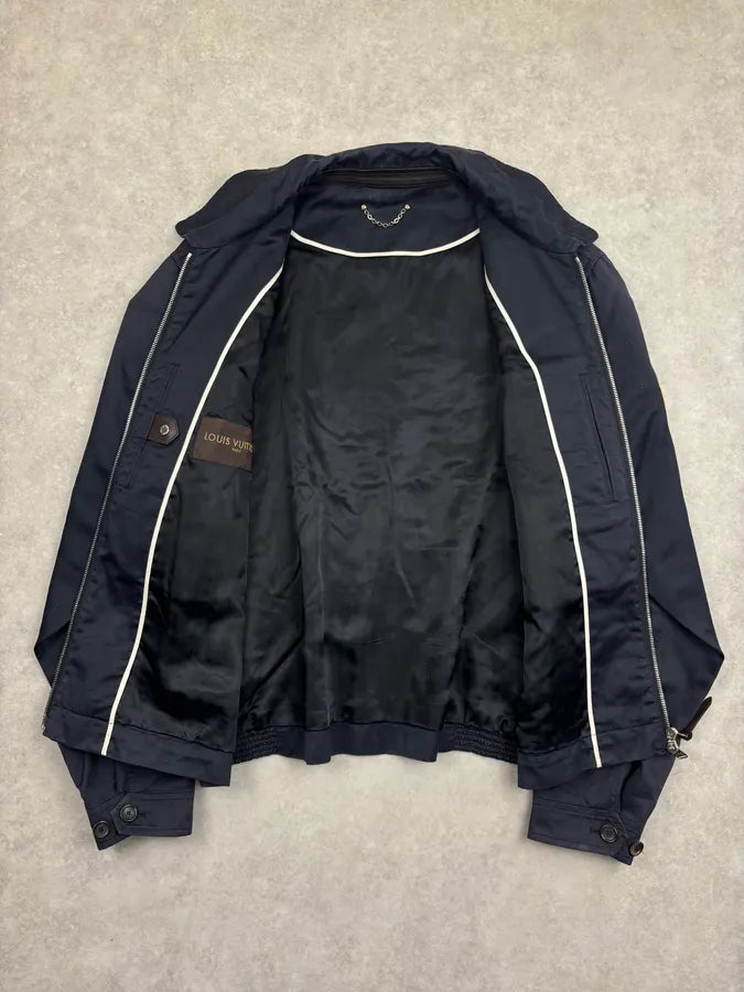 AW2012 Louis Vuitton Navy Patchwork Flag Jacket   GJpqUMS 6