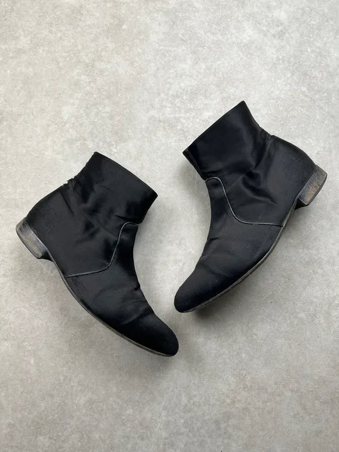 2012 Maison Margiela Black Suede After Party Boots yImpMnp 1
