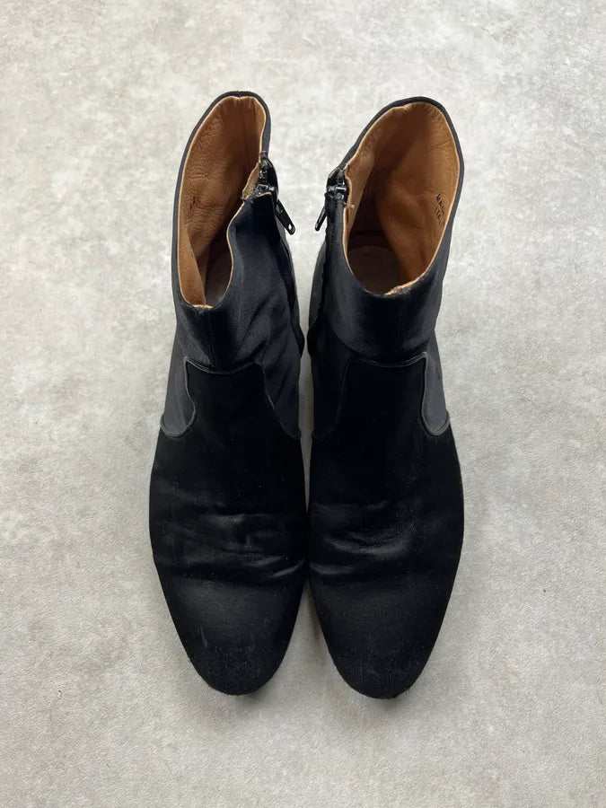 2012 Maison Margiela Black Suede After Party Boots yImpMnp 3