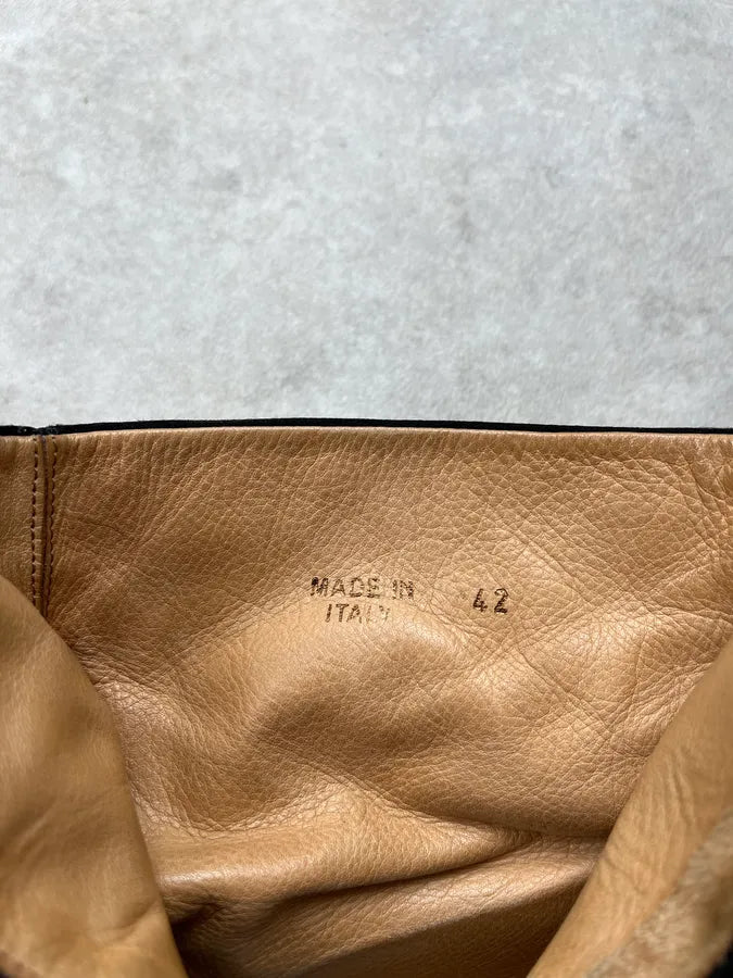 2012 Maison Margiela Black Suede After Party Boots yImpMnp 7